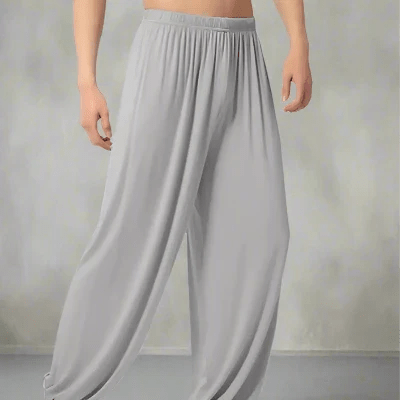 Pantalon décontracté pour homme - MenYogaPants™ - Gris Clair - Namasté Yoga Shop