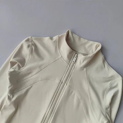 Veste de sport - WomenYogaSuit™ - Beige - Namasté Yoga Shop