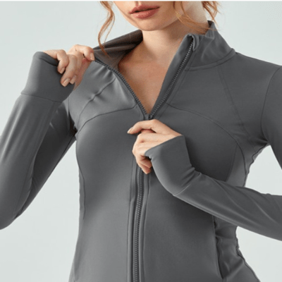 Veste de sport - WomenYogaSuit™ - Gris - Namasté Yoga Shop