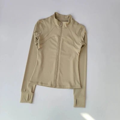 Veste de sport - WomenYogaSuit™ - Khaki - Namasté Yoga Shop