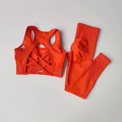 Vêtements de sport femme - WomenTrackSuit™ - Orange - Namasté Yoga Shop